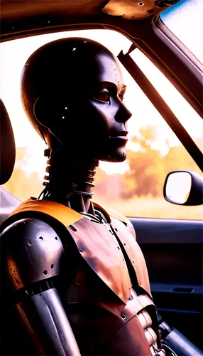 autonomous driving,c-3po,drive,droid,autonomous,humanoid,autome,artificial intelligence,human,robotic,technology in car,a wax dummy,droids,cybernetics,automotive decor,car dashboard,woman in the car,streampunk,in-dash,passenger,Illustration,Black and White,Black and White 31