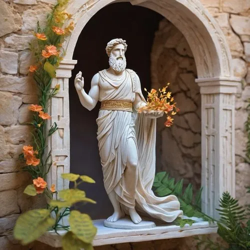 asclepius,garden decoration,dionysos,athenagoras,charusa,greek sculpture,Unique,3D,Garage Kits