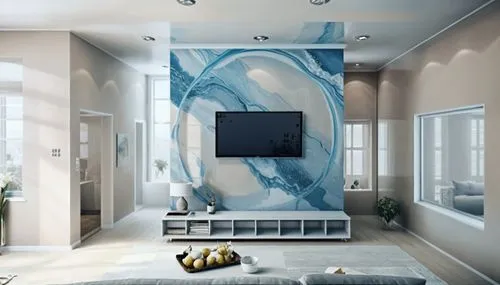 a large living room with a flat screen television,electrolux,modern decor,aqua studio,interior design,interior decoration,smart house,Photography,General,Natural