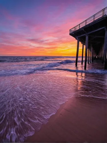 Sunset Under Boscombe Pier.jpg,scripps pier,saltburn pier,huntington beach,cromer pier,wooden pier,fishing pier,saltburn,the pier,newport beach,south australia,old pier,saltburn beach,santa monica pie