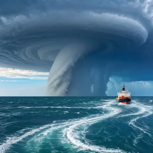 waterspout,shelf cloud,sea storm,tempestuous,tornado drum,a thunderstorm cell,Photography,General,Realistic