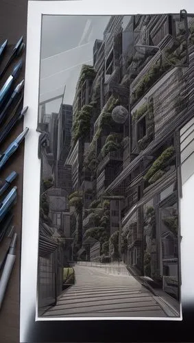 hashima,pencil frame,botanical square frame,digital compositing,frame mockup,paper frame,3d rendering,concept art,frame drawing,frame illustration,gunkanjima,apartment block,backgrounds,ivy frame,apartment building,an apartment,japanese architecture,virtual landscape,apartment house,frame border drawing,Architecture,Urban Planning,Aerial View,Urban Design