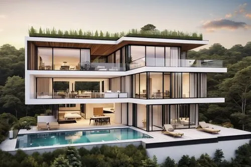 modern house,fresnaye,modern architecture,luxury property,3d rendering,luxury home,dreamhouse,luxury real estate,immobilier,smart house,inmobiliaria,modern style,holiday villa,tropical house,beautiful home,contemporary,condominia,penthouses,dunes house,cubic house,Illustration,Paper based,Paper Based 12