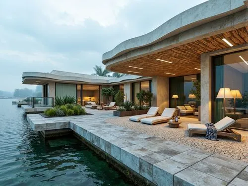 house by the water,pool house,luxury property,amanresorts,luxury home,oceanfront,luxury home interior,beautiful home,boat dock,floating huts,holiday villa,waterfront,beach house,beachfront,intercostal,summer house,lake view,dockside,dreamhouse,tropical house