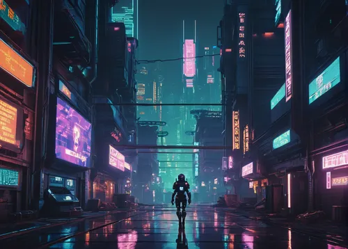 cyberpunk,shinjuku,tokyo city,tokyo,cityscape,pedestrian,vapor,futuristic,hong kong,colorful city,metropolis,taipei,dusk,city lights,urban,shibuya,neon lights,shanghai,futuristic landscape,kowloon,Illustration,Realistic Fantasy,Realistic Fantasy 09