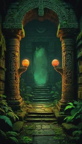 cartoon video game background,ancient city,dungeon,hall of the fallen,labyrinthian,mausoleum ruins,dungeons,serpentarium,sanctum,spelunker,the threshold of the house,background design,ancient house,tiberium,game illustration,entrada,portal,backgrounds,undercity,fantasy picture,Unique,Pixel,Pixel 04