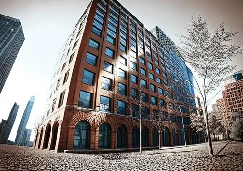 afternoon, nature, bricks, reflective glass, city buildings. x-ray view,hafencity,willis building,chilehaus,hoboken condos for sale,office building,company headquarters,blauhaus,aurora building,corpor