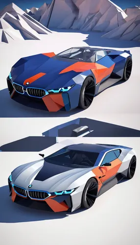 i8,concept car,bmw 80 rt,bmw i8 roadster,bmw 8 series,bmw,mountain vesper,bmw 645,futuristic car,gulf,bmw new class,corvette mako shark,electric sports car,bmw m1,3d car model,bmw hydrogen 7,bmw m roadster,automotive design,game car,cartoon car,Unique,3D,Low Poly