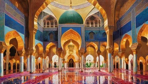 mihrab,king abdullah i mosque,deruta,the hassan ii mosque,mahdavi,islamic architectural,agrabah,iranian architecture,mosques,hassan 2 mosque,mauritanian,persian architecture,kashan,karakas,amirkabir,big mosque,mosque hassan,rashidun,masjed,al nahyan grand mosque,Conceptual Art,Oil color,Oil Color 20