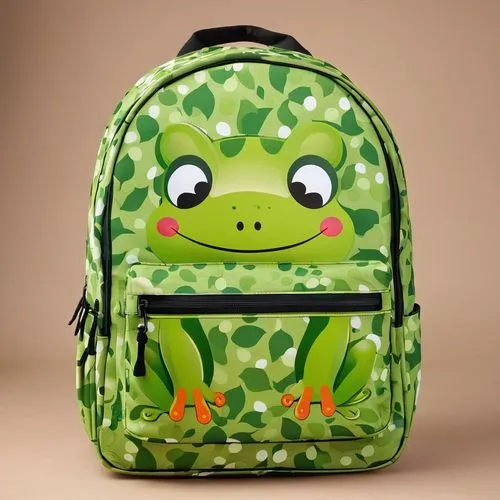 a backpack, cute frog pattern,bookbags,bookbag,backpack,schoolbag,rucksacks,backpacks,rucksack,knapsacks,schoolbags,kawaii frog,mochila,kawaii frogs,morral,bulbasaur,jansport,knapsack,camulos,kidrobot