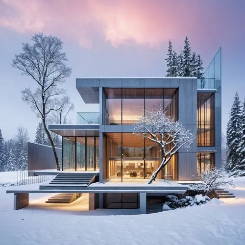 snohetta,winter house,cubic house,modern house,snow house,modern architecture,Photography,General,Realistic