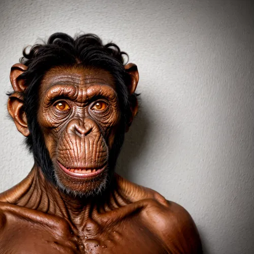 Chimpanzee Fangs neanderthal,chimp,chimpanzee,common chimpanzee,primate,neanderthal,bonobo,ape,ron mueck,primitive person,the blood breast baboons,neanderthals,the monkey,baboon,great apes,human evolu