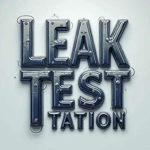 Prompt Title: Leak Test Station Text Overlay

Background: Transparent

Text: 

"Leak Test Station"
Font and Style:

**Prompt for Text-to-Image Overlay:**

Create an overlay text that reads "Leak Test 