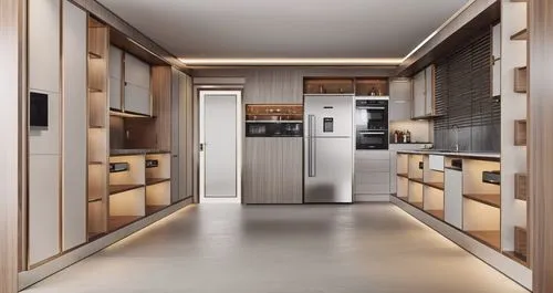 photorealistic, modern luxury stylish kitchen design add cupboards, and island short table with lightings and chaires, unique led lidghitng, here is a tv on the lambri wall, ,gaggenau,modern kitchen i