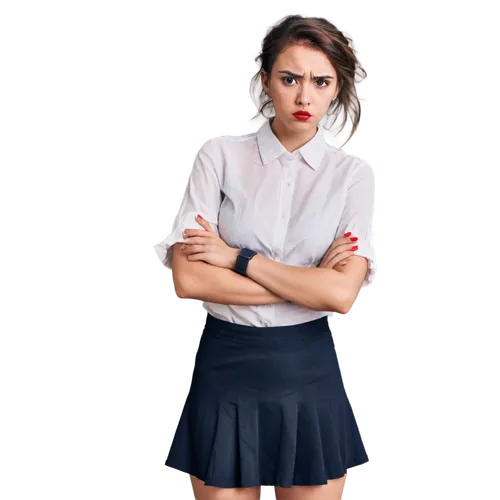 school skirt,portrait background,schoolteacher,blur office background,girl on a white background,image manipulation,secretarial,headmistress,pinafore,photoshop manipulation,henstridge,lakorn,guerette,disciplinarian,a uniform,waitress,shirtdress,self hypnosis,female model,sarikaya,Illustration,Black and White,Black and White 11