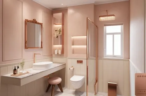 luxury bathroom,beauty room,fromental,ensuite,marazzi,banyo,bath room,bathroom,rovere,vanities,maletti,opaline,search interior solutions,bagno,laprairie,modern minimalist bathroom,3d rendering,gold-pink earthy colors,mahdavi,hovnanian,Photography,General,Realistic