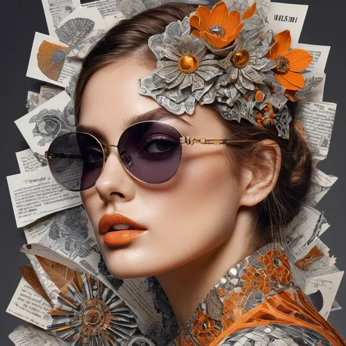 fashion illustration,fashion vector,vintage floral,vintage flowers,lace round frames,orange roses,boho art,orange floral paper,orange blossom,vintage fashion,orange rose,retro flowers,floral wreath,wreath of flowers,vintage woman,eyewear,paper flowers,digital scrapbooking,crown marigold,blooming wreath