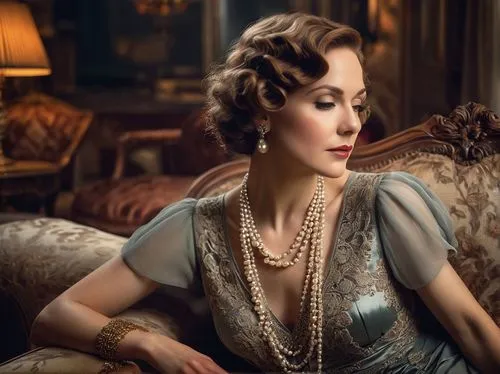 knightley,pearl necklace,scherfig,bedelia,rosalyn,adaline,roaring 20's,noomi,capucine,roaring twenties,chastain,satine,marchioness,art deco woman,noblewoman,mayerling,downton,victorian lady,pearl necklaces,fashionista from the 20s,Conceptual Art,Fantasy,Fantasy 11