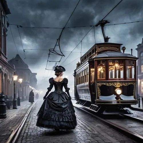 victoriana,victorian lady,the victorian era,victorian style,victorian,streetcar,Photography,General,Realistic