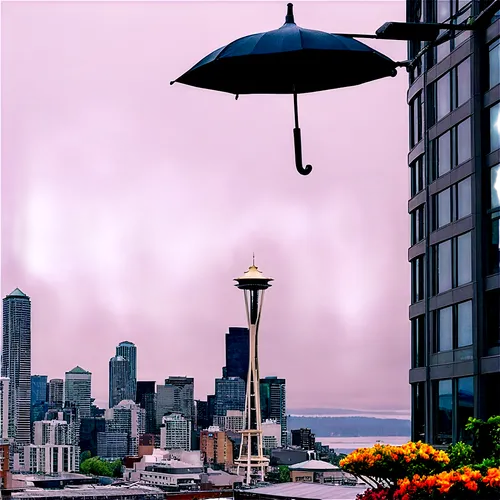 space needle,seattleite,seattle,aerial view umbrella,overhead umbrella,seattleites,artthielseattle,bumbershoot,seattlepolitics,sealth,belltown,summer umbrella,portlanders,ballard,queen anne,the needle,harborview,alki,umbrella beach,lauravecseyseattle,Conceptual Art,Daily,Daily 08