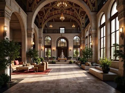 lobby,royal interior,entrance hall,foyer,hotel lobby,biltmore,emirates palace hotel,the cairo,amanresorts,dolmabahce,crown palace,hallway,atriums,interior view,kempinski,hotel hall,corridor,orangery,medinah,the interior