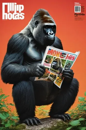 magazine,  monthly gorilla,virunga,chimps,revistas,hipgnosis,apes,gorillas,gorilla,ape,chimpanzee,tabloids,rilla,haramirez,bonobos,ultratop,chimpanzees,theophilus,chimpansee,zupco,kiamba,luganda,Photo