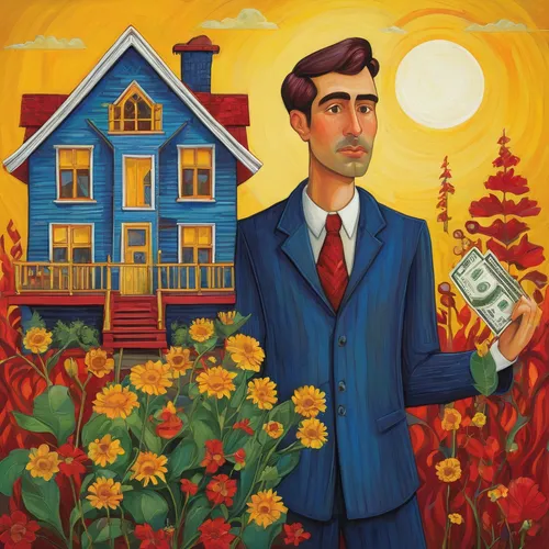 american gothic,house painting,home ownership,holding flowers,homeownership,house sales,smartweed-buckwheat family,house insurance,folk art,romanescu,houses clipart,real-estate,house purchase,homebuying,homestead,grant wood,gardener,home landscape,realtor,sunflowers in vase,Illustration,Abstract Fantasy,Abstract Fantasy 09