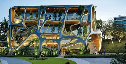 futuristic architecture,cube stilt houses,cubic house,futuroscope,interlace,solar cell base,Photography,Artistic Photography,Artistic Photography 09