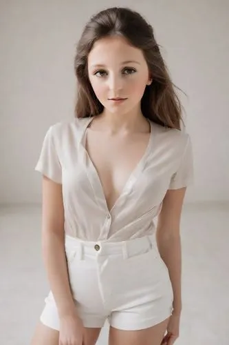 pale,anfisa,bellisario,white clothing,petite,white silk,Photography,Realistic