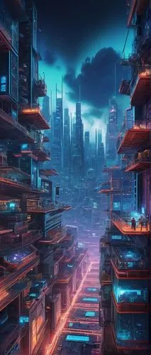 cybercity,cybertown,futuristic landscape,cityscape,metropolis,microdistrict,cyberport,cyberpunk,cyberia,city at night,futuristic,cyberscene,synth,colorful city,dystopian,fantasy city,cityzen,destroyed city,dystopias,polara,Conceptual Art,Sci-Fi,Sci-Fi 12