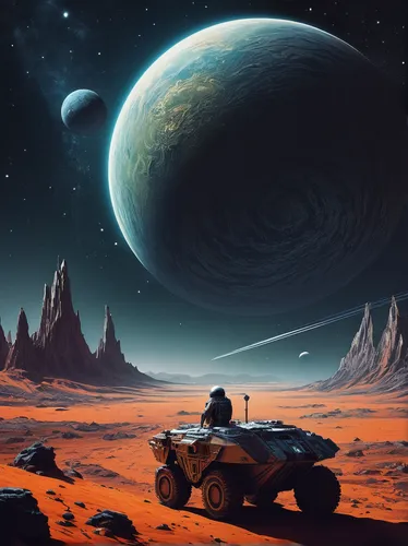 alien planet,futuristic landscape,red planet,gas planet,alien world,planet mars,desert planet,space art,lunar landscape,planet,earth rise,moon valley,exoplanet,planet eart,saturnrings,saturn,martian,terraforming,tranquility base,planetary system,Illustration,Abstract Fantasy,Abstract Fantasy 07