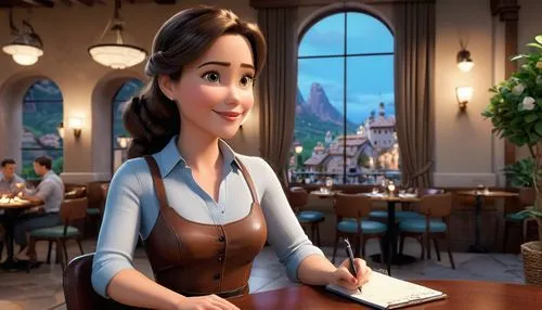 princess anna,disney character,princess sofia,tiana,agnes,waitress,shanghai disney,cute cartoon character,girl studying,rapunzel,disney rose,tangled,disney,animator,animated cartoon,bookkeeper,cinderella,cute cartoon image,jasmine,businesswoman,Unique,3D,3D Character