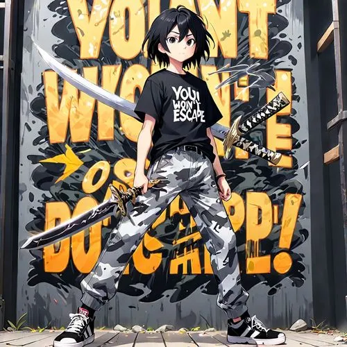 anime japanese clothing,2d,graffiti,punk,grafitty,fighting stance,punk design,graffiti art,nico,graffiti splatter,no war,anime boy,noodle image,anime 3d,street fashion,danger note,yuzu,stylish boy,boruto,skater boy,Anime,Anime,Traditional