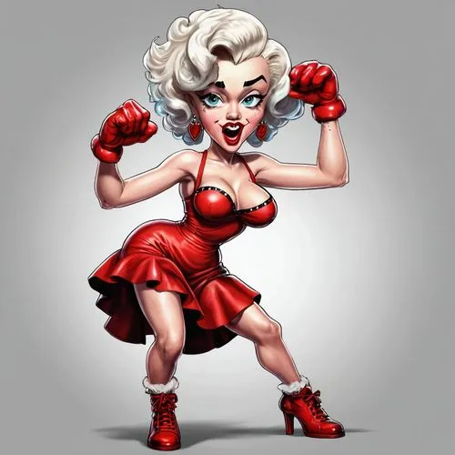 pin-up girl,pin up girl,retro 1950's clip art,valentine pin up,retro pin up girl,boxing gloves,Conceptual Art,Fantasy,Fantasy 26