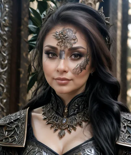 celtic queen,female warrior,warrior woman,maori,the enchantress,miss circassian,elven,artemisia,fantasy woman,jaya,fantasy portrait,paysandisia archon,sorceress,thracian,faery,fairy queen,face paint,gara,eurasian,faerie