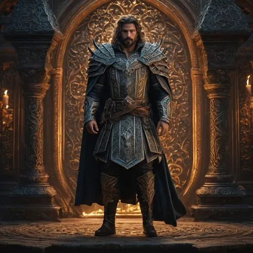 語言的重要,a male character in an arena setting wearing armor and standing with one leg raised,thorin,aegon,aragorn,fili,boromir,nargothrond,Photography,General,Fantasy