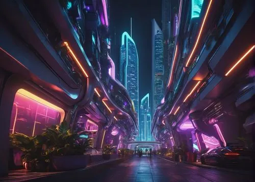 cybercity,futuristic landscape,cybertown,cyberia,futuristic,cyberworld,cyberpunk,coruscant,futuristic architecture,cyberport,arcology,fantasy city,cyberscene,scifi,futurist,metropolis,sci - fi,valerian,tron,synth,Conceptual Art,Sci-Fi,Sci-Fi 26