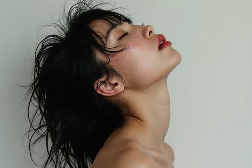 jingna,vinoodh,photorealist,girl on a white background,sternocleidomastoid,lassman,Illustration,Japanese style,Japanese Style 05