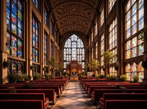 gesu,presbytery,pcusa,ecclesiastical,cathedral,sanctuary,ecclesiatical,interior view,christ chapel,gpib,church windows,stained glass windows,transept,collegiate basilica,churchwide,the interior,churches,interior,nave,church painting