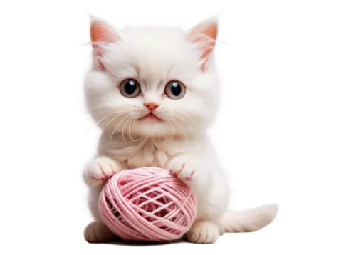 cute cat,pink cat,doll cat,kittenish,ball of yarn,lucky cat,white cat,heart clipart,cat kawaii,cat image,snowbell,kittu,mew,heart pink,kittie,little cat,cat look,cartoon cat,mignon,kitten,Conceptual Art,Oil color,Oil Color 03