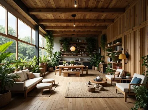 sunroom,loft,living room,indoor,livingroom,home interior,rustic aesthetic,beautiful home,tropical house,wooden floor,houseplants,conservatory,wood floor,house plants,mid century house,sitting room,garden shed,interior design,verandah,wooden beams