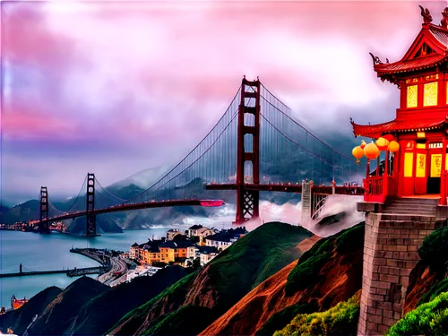 goldengatebridge,golden gate,the golden gate bridge,golden gate bridge,golden bridge,world digital painting,spit bridge,bridged,cartoon video game background,sanfrancisco,san francisco,rainbow bridge,city scape,golden gate bridge golden gate,dragon bridge,harbor bridge,oriental,art background,landmarks,landscape background,Conceptual Art,Daily,Daily 24