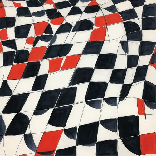 vasarely,gutenstein,checker flags,checkered flags,checkered floor,checkered background,Illustration,Paper based,Paper Based 07