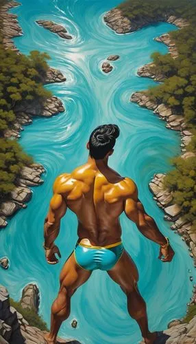 aqualad,namor,omac,zagor,aquaman,sagat,Art,Classical Oil Painting,Classical Oil Painting 25