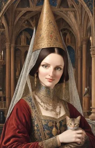 ermengarde,noblewoman,principessa,gothic portrait,canoness,mantilla