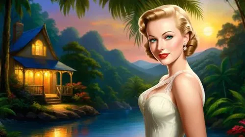 the blonde in the river,cuba background,florinda,connie stevens - female,cartoon video game background,habanera,tropico,amazonica,marylyn monroe - female,art deco background,hawaiiana,marilyn monroe,satine,marylin monroe,rosalinda,tropical house,gardenia,landscape background,pin ups,retro pin up girl