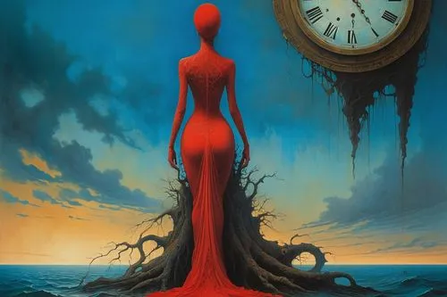 man in red dress,hourglass,red gown,flow of time,out of time,the eleventh hour,dance of death,time spiral,surrealism,lady in red,red background,red tree,sci fiction illustration,red matrix,a drop of blood,deep coral,scythe,fall of the druise,adrift,equilibrium,Photography,Fashion Photography,Fashion Photography 26