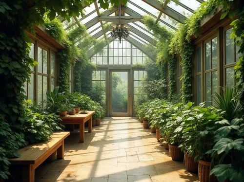 conservatory,greenhouse,sunroom,conservatories,orangery,dandelion hall,herbology,winter garden,glasshouse,atriums,greenhouses,leek greenhouse,nursery,kitchen garden,greenhouse cover,indoor,plant tunnel,palm house,fernery,nurseries,Photography,General,Realistic