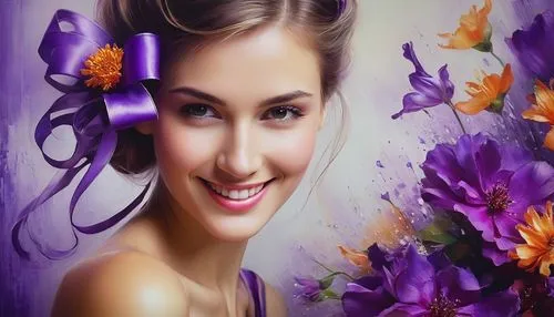 lavander products,flower background,beautiful girl with flowers,flowers png,lavender oil,flower painting,perfuming,purple background,girl in flowers,violaceous,violette,bergersen,violet colour,web banner,flower illustrative,violet flowers,splendor of flowers,flower essences,floral background,morado,Conceptual Art,Daily,Daily 32