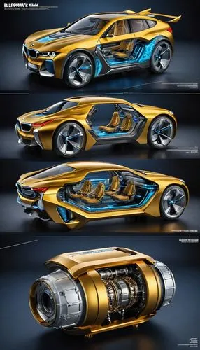 an industrial design sketch of a beautiful  motor construction plan: BMW S58 twin turbocharge Inline-6 ( Jetpack Concept art) plutonium powered flux capacitor concept model, luxury, expensive, futuris